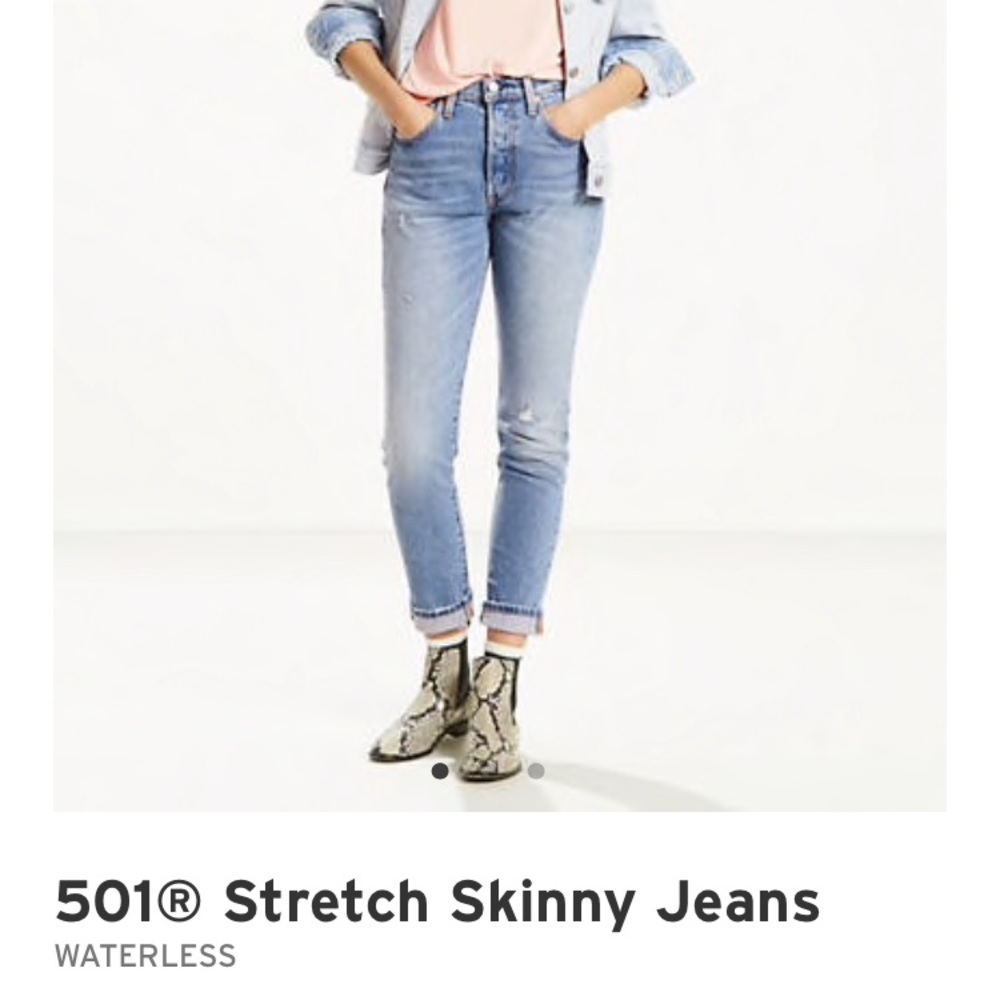 Levi’s 501 skinny stretch jean